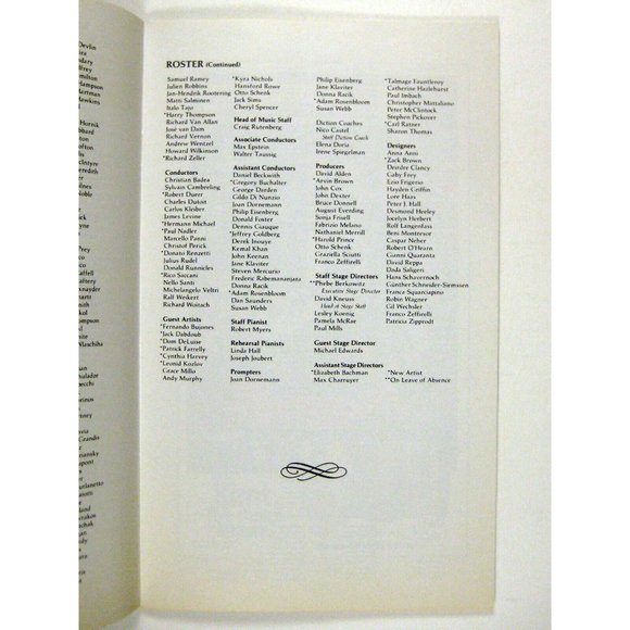 Opera Stagebill 1989 First Performance Die Frau Schatten Ruth Falcon Debut - Picture 9 of 10